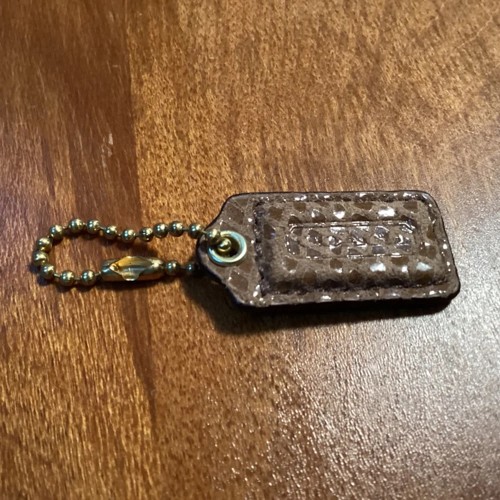 Coach Tan/Brown Bag Tag/Hang Tag